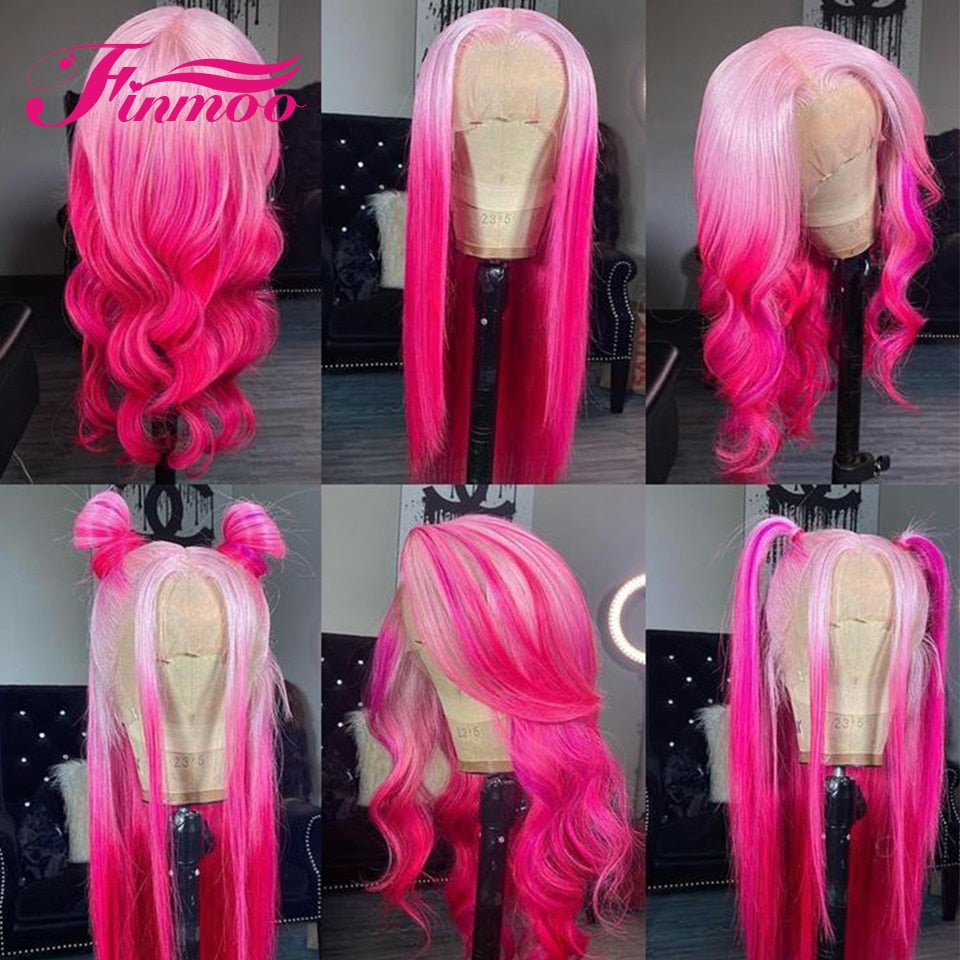 "Barbie Pink" Body Wave Lace Front Wig