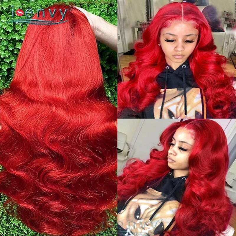 “Poison Ivy” Hot Red Lace Front Wig